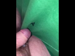 Thick White Cum Load Hands Free Shot In My Boxers