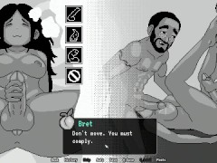 Juicy Futa, In the evening, a modest futa masturbates thinking about her new acquaintances