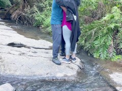 Pretty Indian Couple Making Love in River Side - Desi Outdoor Sex - Risky Sex
