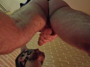 Man fucks his roommate in the mouth pisses on his face worships feet and cum on face. Homemade porn