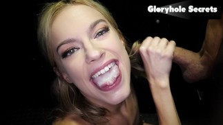 GloryholeSecrets - Blonde Babe Experiences The Gloryhole For The 1st TIme