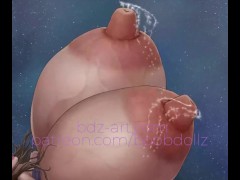 Vanees Removing her Limiter Breast Expansion Squirt