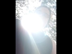 Quick hit during public walk