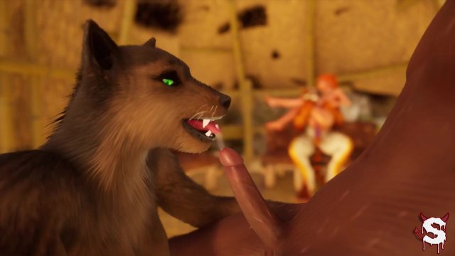 Busty wolf gets fucked by a very big cock until he cums on her face in Wild Life sex