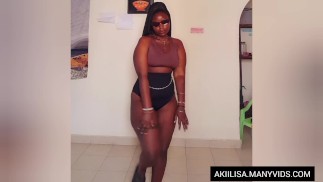 Моя прекрасная африканская возлюбленная растягивает программу // AKIILISAH PORNHUB