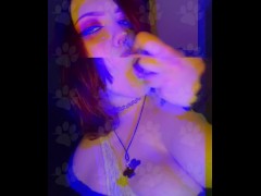 NonBinary Stoner Witch Gives Sloppy Blowjob - Ash LoveGood