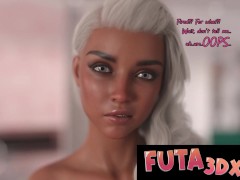 Futa3dX - Two MONSTER COCK Big Tittied Futas Fucking Each Other Hard On Vacation - Comic