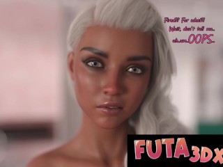 Futa3dX - Two MONSTER COCK Big Tittied Futas Fucking Each Other Hard On Vacation - Comic