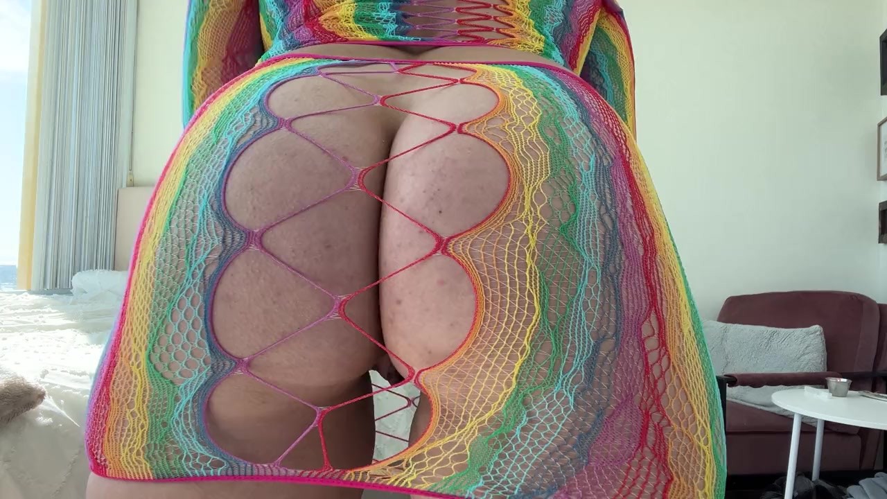 4K Pussy Flashing CLOSE UP in Neon Fishnets TRY ON HAUL w Erika Kay