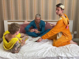 At a Pajama Party, the Guys Decided to have Hard Sex