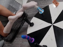 Wheel Of DILDOS! BBC, Huge Cock and DP dildo Round - Screenshot 9 of 16 - Amateur Anal