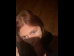 Happy Halloween: Cat girl suck big dick selfie blowjob
