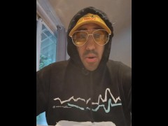 POV of Hot Sauce CEO working from home