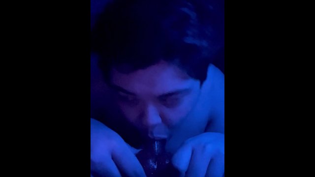 T-boy Slut Sucks Dick  Drools, Gags, and Cries!