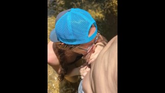 Stranger sucks my dick outdoors! Random girl sucks and fucks outdoors!