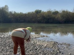 Ogre Girl Farting In The Woods