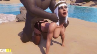 SEXO COM NEGÃO NA PRAIA