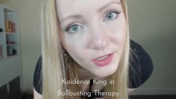 Ballbusting терапия с горячей блондинкой-доктором