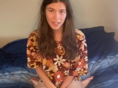 Barely Legal Brunette likes being watched OF: @alijonez_18