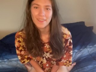 Barely Legal Brunette likes being watched OF: @alijonez_18