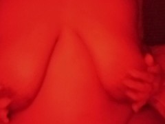 Red Light Titty play and tease - Screenshot 10 of 16 - Large Breasts