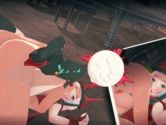 【崩壊スターレイル 乱破(らんは)】3Dエロアニメ動画(背後乳揉み⇒手マン⇒手コキ⇒フェラ⇒セックス ランハ3 Honkai Star Rail Rappa hentai sex.亂破色情动画)