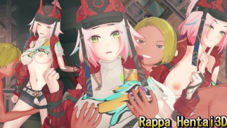 【Honkai Star Rail Раппа】3D Хентай Анимация.(Дрочит,ручная работа,минет,секс)