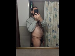Me naked in the mirror 1