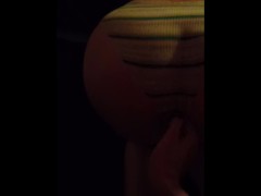 【フェチズム】女子大生　美尻　縞パン　脱がす　　(素人、JD、個人撮影)※無音 - Screenshot 10 of 16 - 脱衣