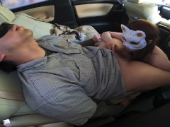 旦那がいない間に全裸で中出しカーセックス - Screenshot 15 of 16 - Car Sex