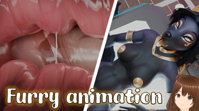 Cuming inside anubis woman (she gets pregnant) furry animation - Jazziuu