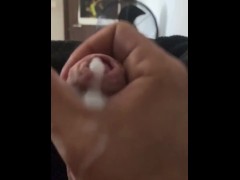 Huge Cumshot in bed