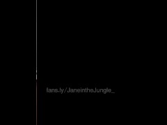 Janeinthejungle rides dildo and creams