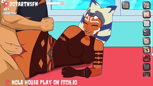 Ahsoka Thick бедра размазывают кремпай - Hole House