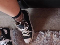 CUMWALK IN MY CONVERSE!!! - Screenshot 11 of 16 - Foot Worship
