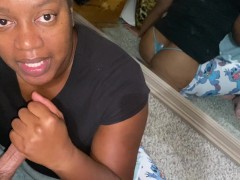 A Promised Late Night Blowjob For Him After Work