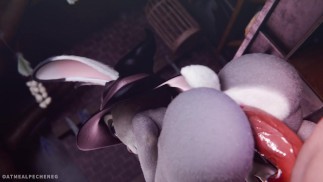Ведьма Judy Hopps превращает себя Into в черную дыру и Spagettified Dick POV
