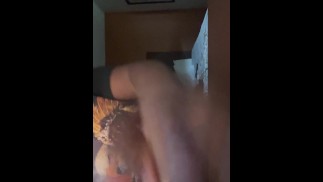 Bored Teenage ebony girl with locs strips naked preparing to masturbate