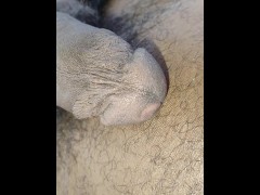 Camp Buddy Hunter - He kept stroking his big pretty dick in his own cum while camping in his tent