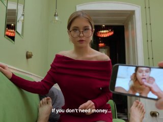 Cheating Wife Jumps On Huge Cock For His Silence. Fed Her Cum. POV. screenshot number 2