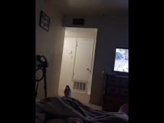 Masturbating while people in the next room