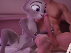 Judy Hopps The beautiful post -office bunny was firmly fucked up