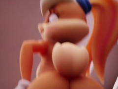 Lola Bunny got a big cock in the ass after the match