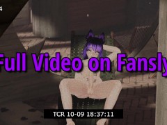 Exhibitionist Futa Strokes Her HUGE Cock in Public And Gets Caught On Camera