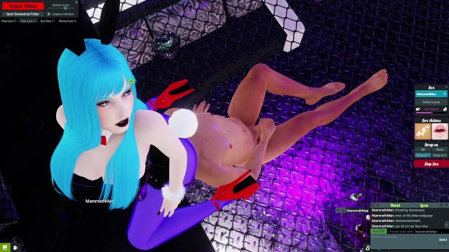 BULMA PLAYBOY IN 3DXCHAT makes submissive cum