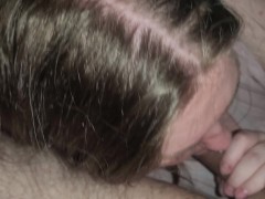 Sucking his Dick Till he cums chokes me