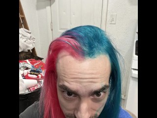 Last few Days I was Dying my Hair into Blue and Pink