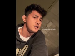 PUBLIC CR MASTURBATION | Jakol sa CR ng Restaurant, dami kong tamod haha