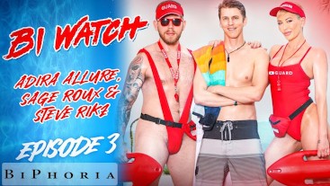 "It's so hot right now....I WANT TO FUCK YOU" - Adira Allure, Steve Rickz, Sage Roux - Biphoria
