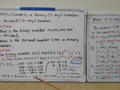 Converts a binary number to a decimal number.[JapanMath](job)